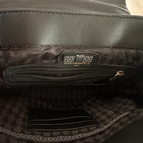 KARL LAGERFELD PARIS LHOKB9DA LAFAYETTE BACKPACK IN BLACK GOLD
